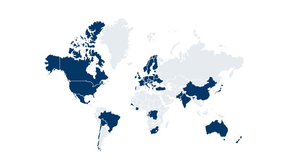 DataSculpt global presence map
